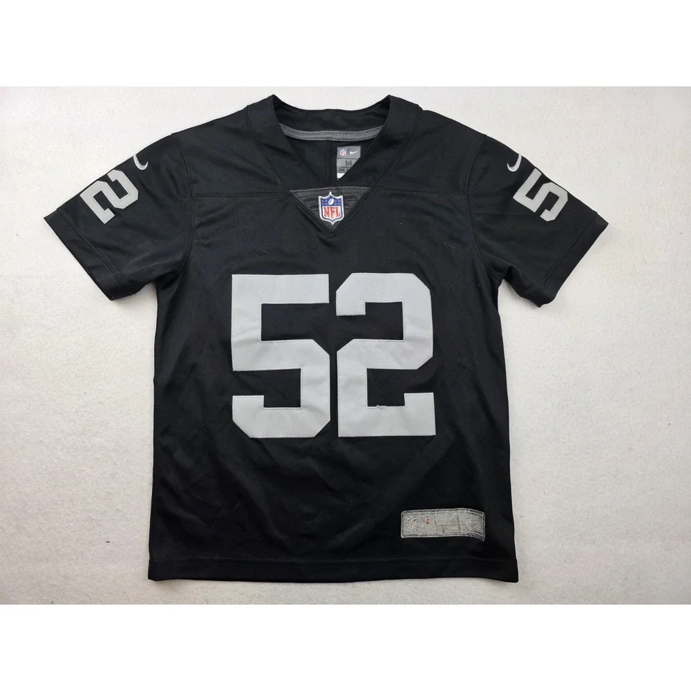 KHALIL MACK Oakland Raiders Black Nike Stitched Limited Jersey Size‎ Medium